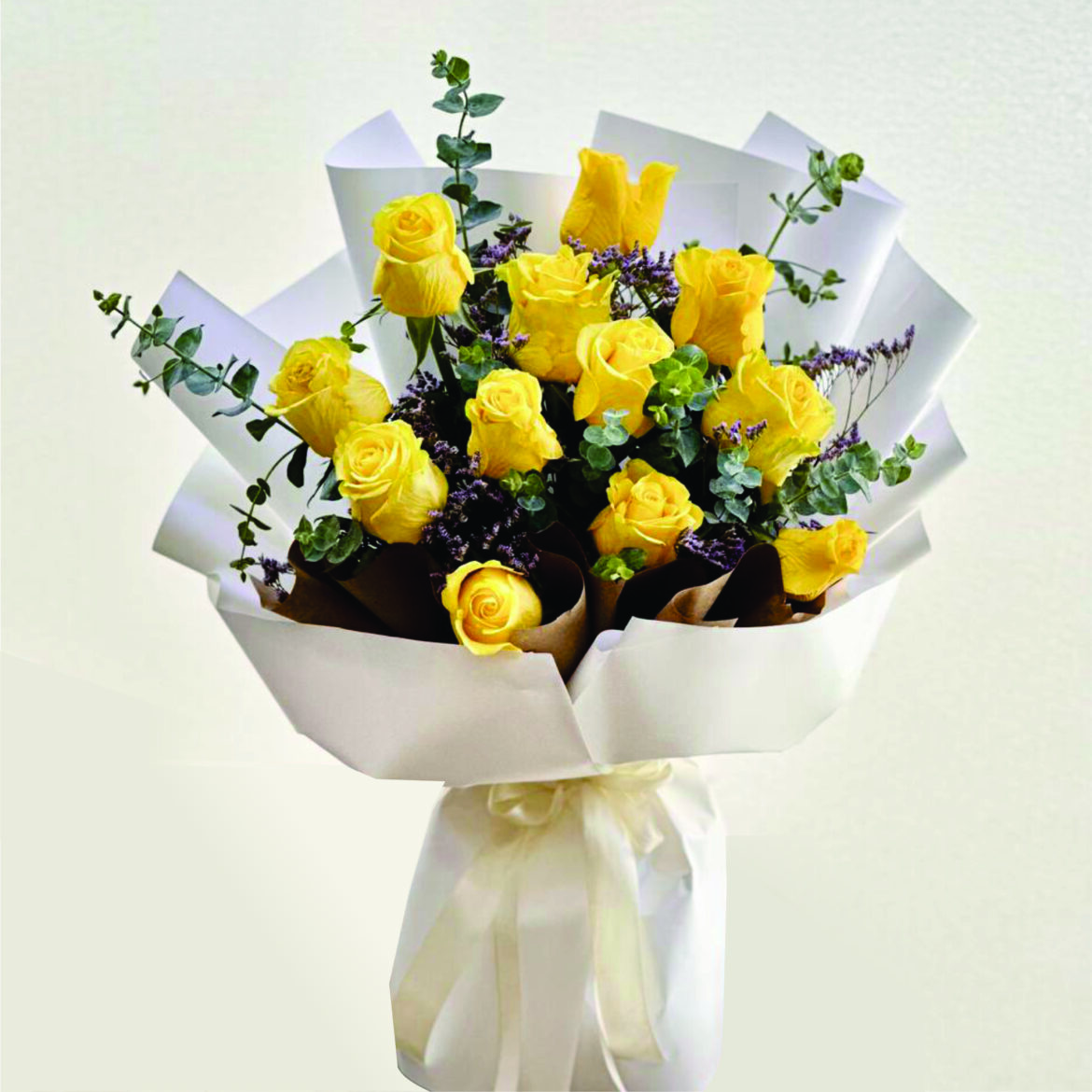 باکس گل رز زرد