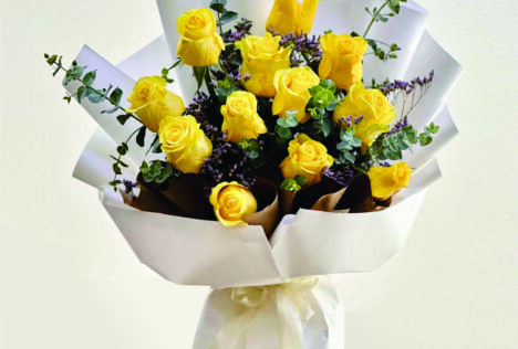 باکس گل رز زرد